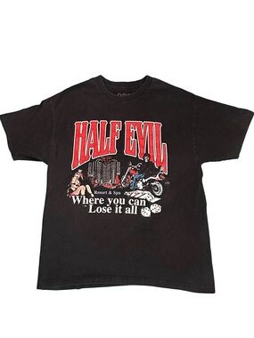 Half Evil x FaZe Clan Graphic T-Shirt Black Men's XL Streetwear Collab